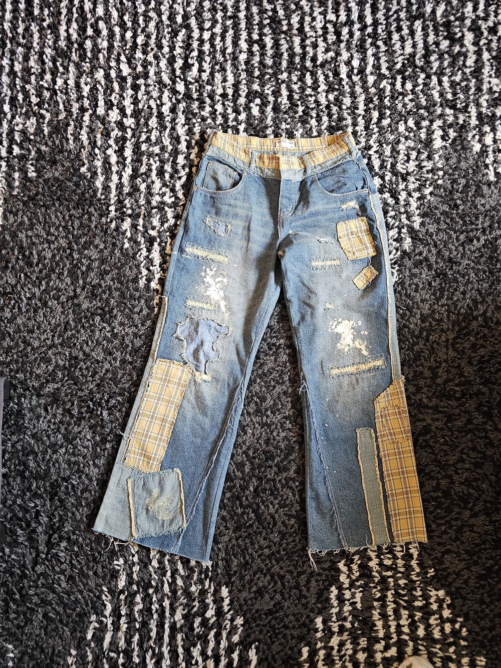 Free People Gemini Patched Pull-On Jeans